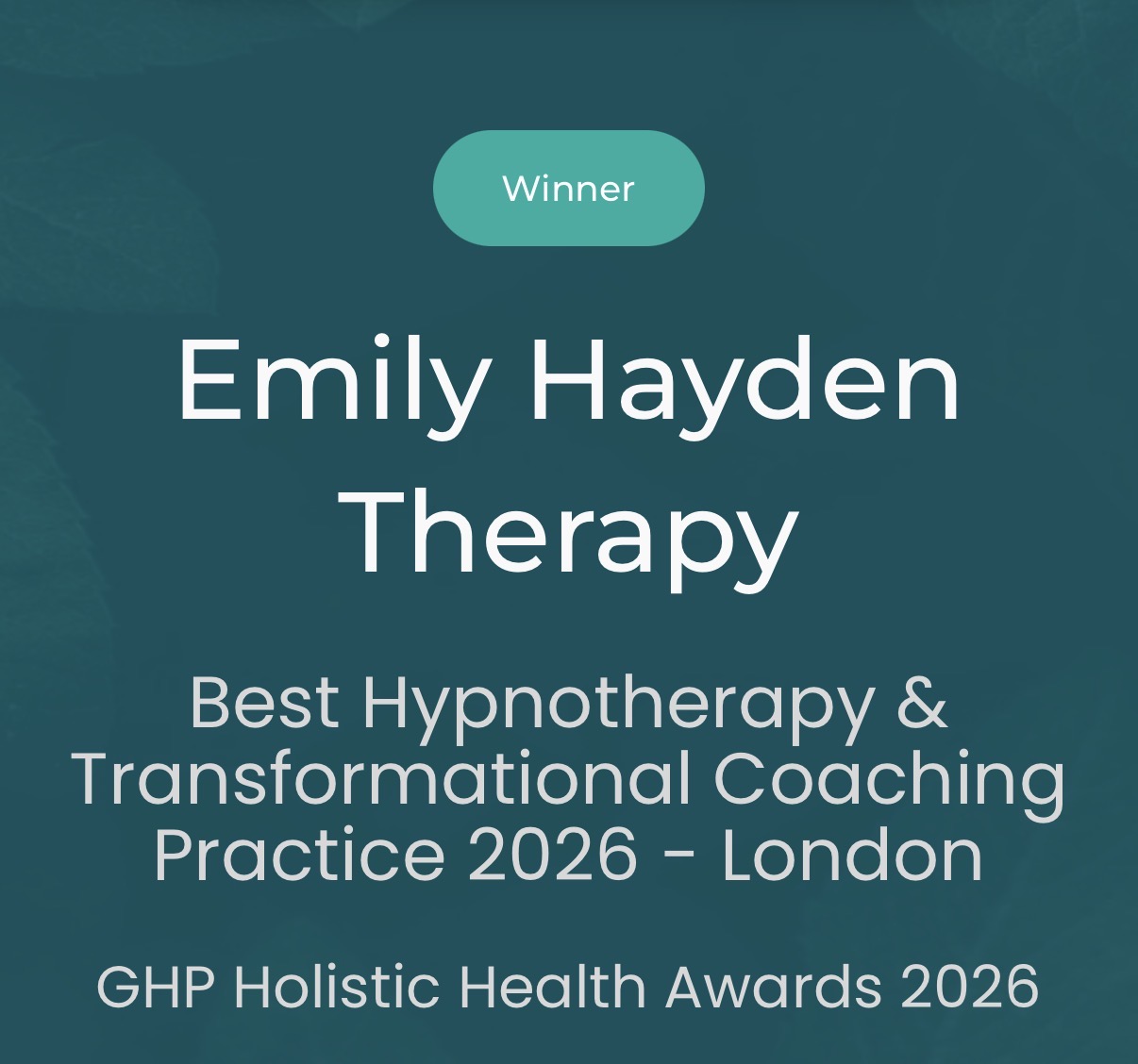 GHP Holistic Health Award 2026